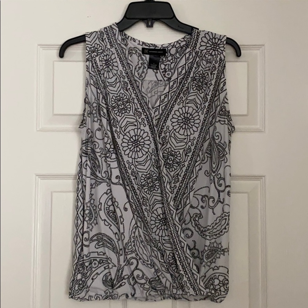 INC sleeveless blouse.  Size medium.